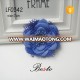 7CM Italy style royal blue elegant mesh lace leather flowers for bags /shoes decoration